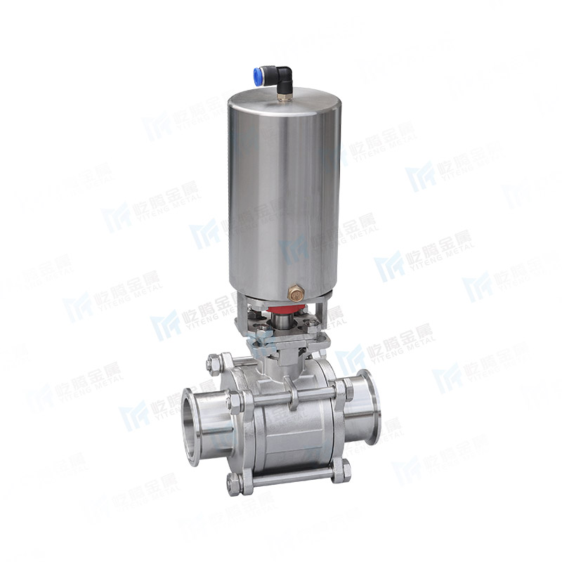 Pneumatic quick installation ball valve