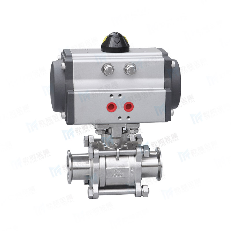 Pneumatic quick installation ball valve