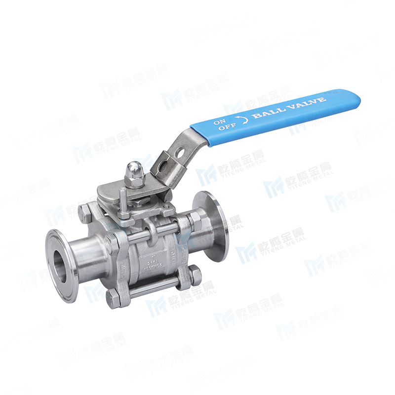 Three piece quick installation ball valve