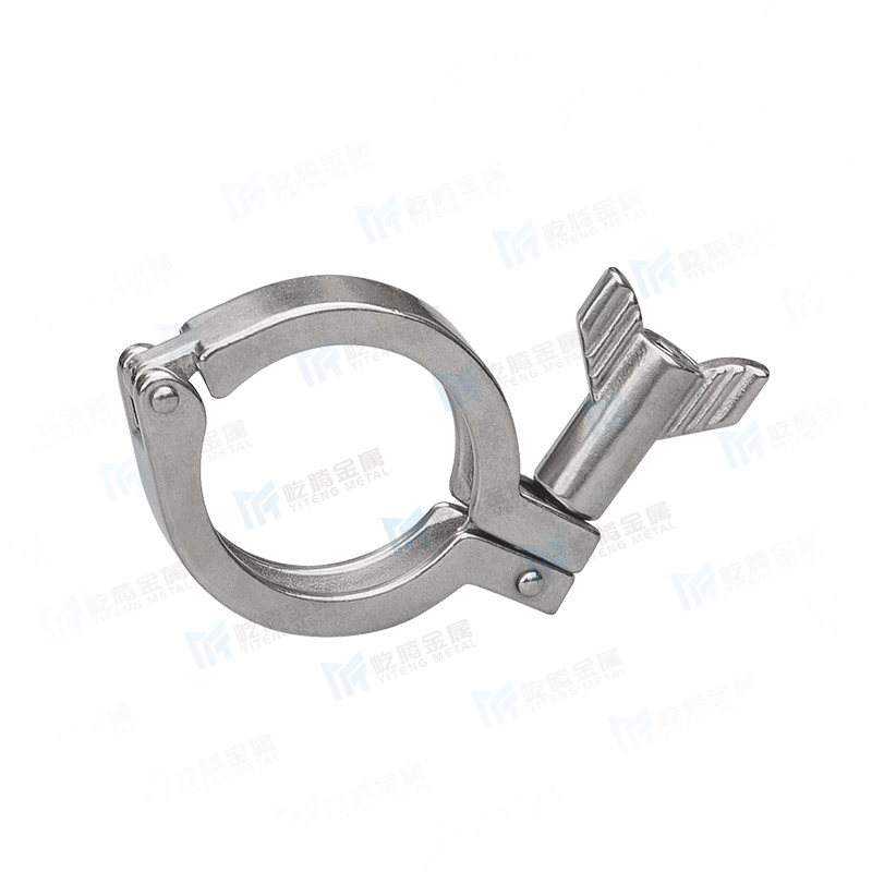 Single pin middle opening clamp