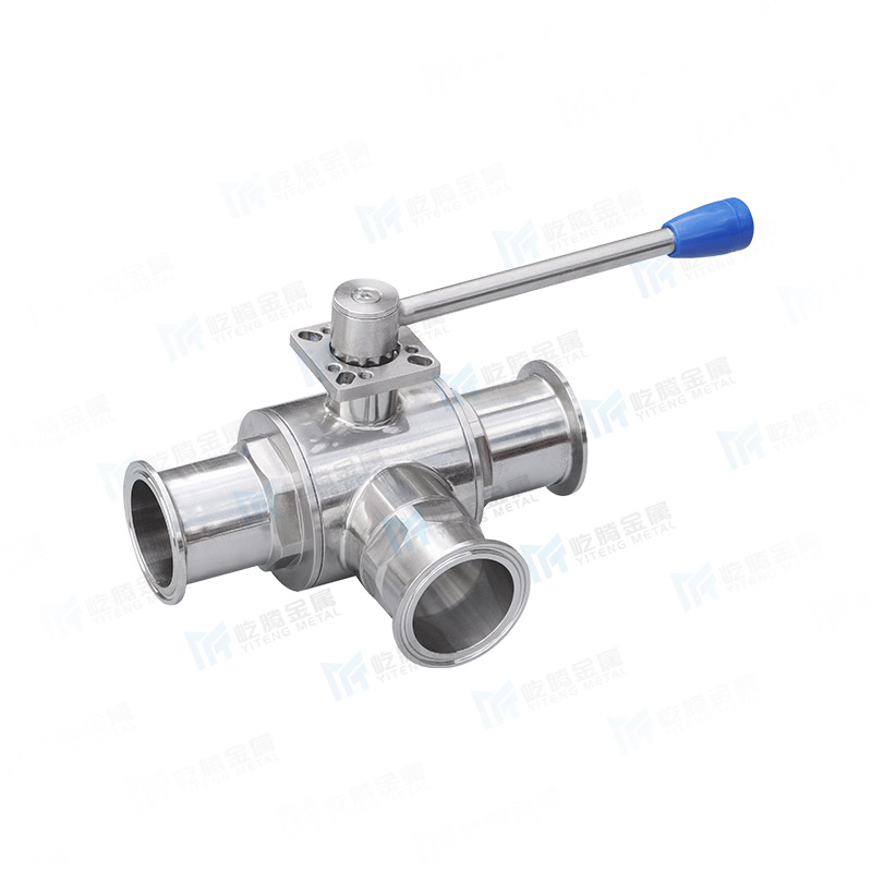 Three way quick installation ball valve