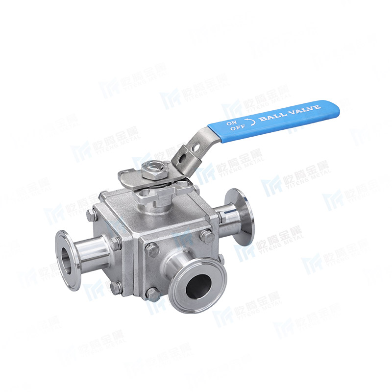 Three way quick installation ball valve
