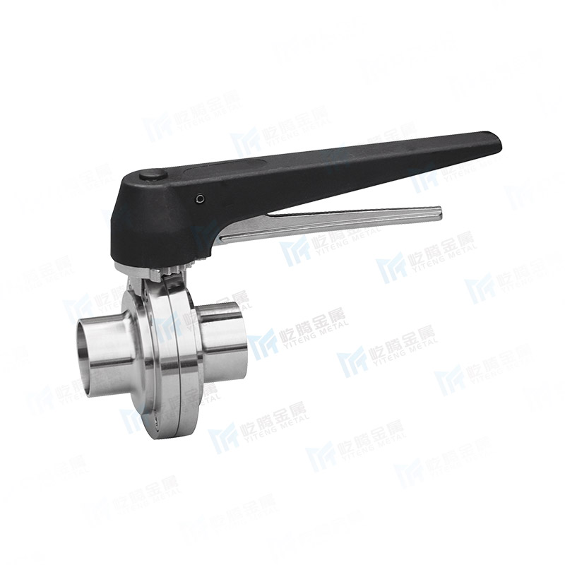 Duck billed welded butterfly valve