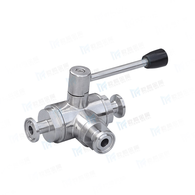 Vacuum three-way ball valve