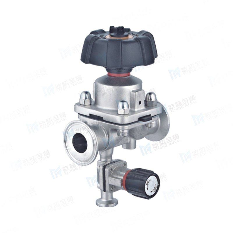 Single head disinfection of diaphragm valve