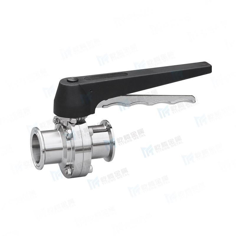 Duck billed quick release butterfly valve