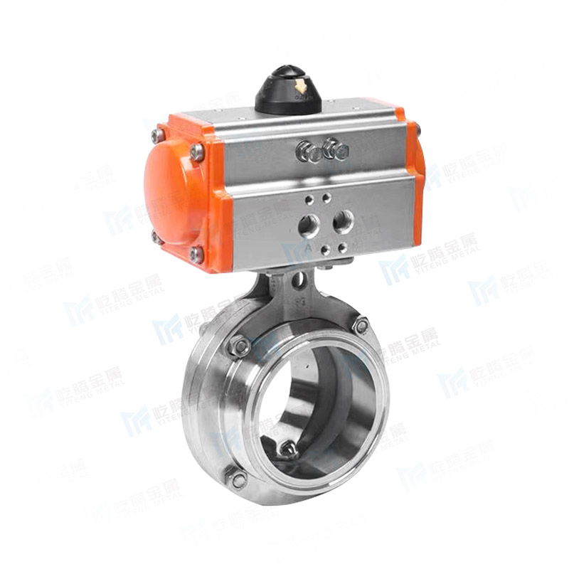 Quick installation pneumatic butterfly valve (aluminum)